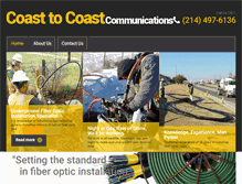 Tablet Screenshot of coasttocoastfiberoptics.com
